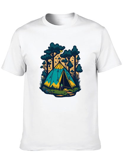 Camping Tent Graphic T-Shirt - Adventure Ready!