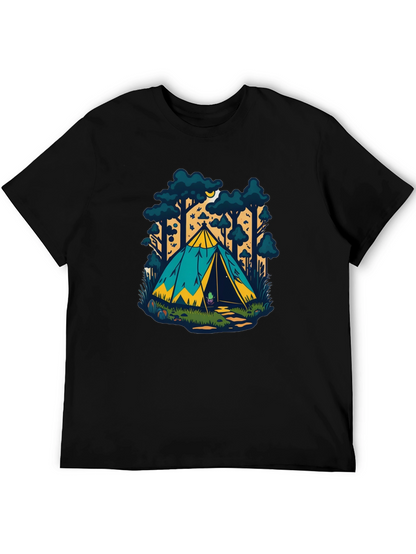 Camping Tent Graphic T-Shirt - Adventure Ready!