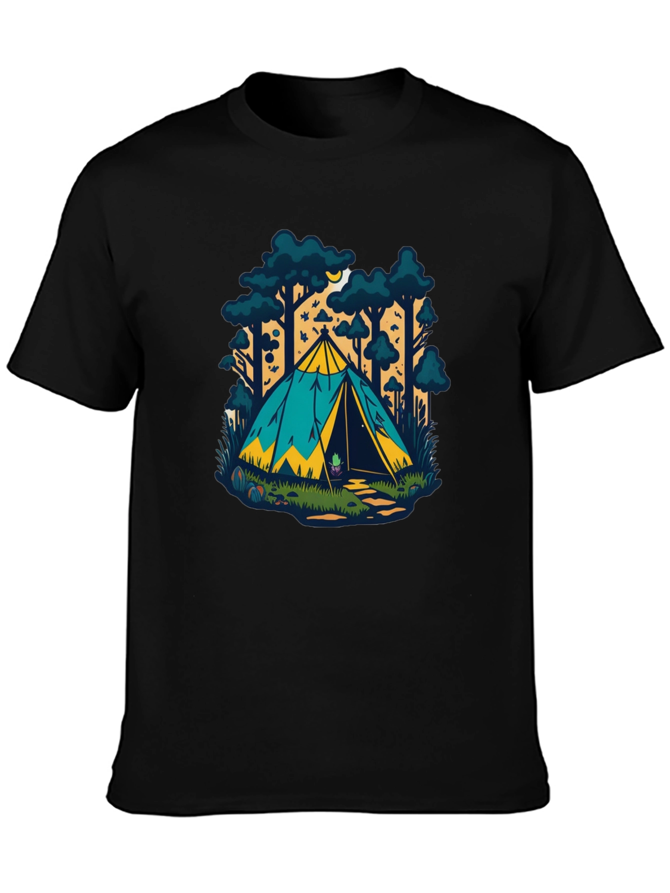 Camping Tent Graphic T-Shirt - Adventure Ready!