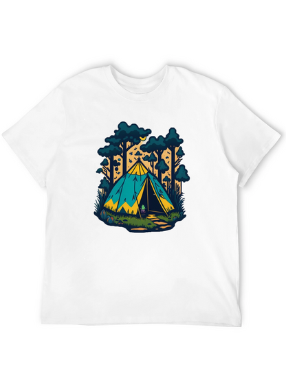 Camping Tent Graphic T-Shirt - Adventure Ready!