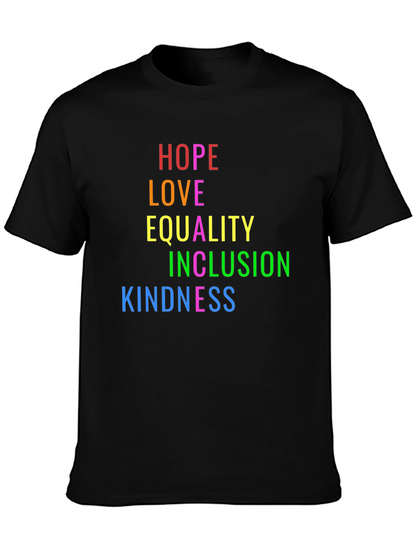 Hope Love Equality Inclusion Kindness T-Shirt