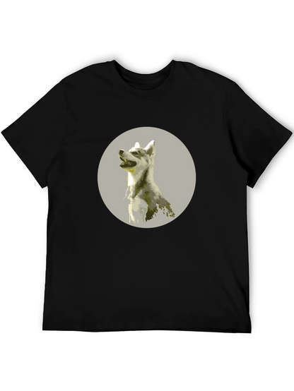 Dog Graphic Tee - Mens Black T-Shirt