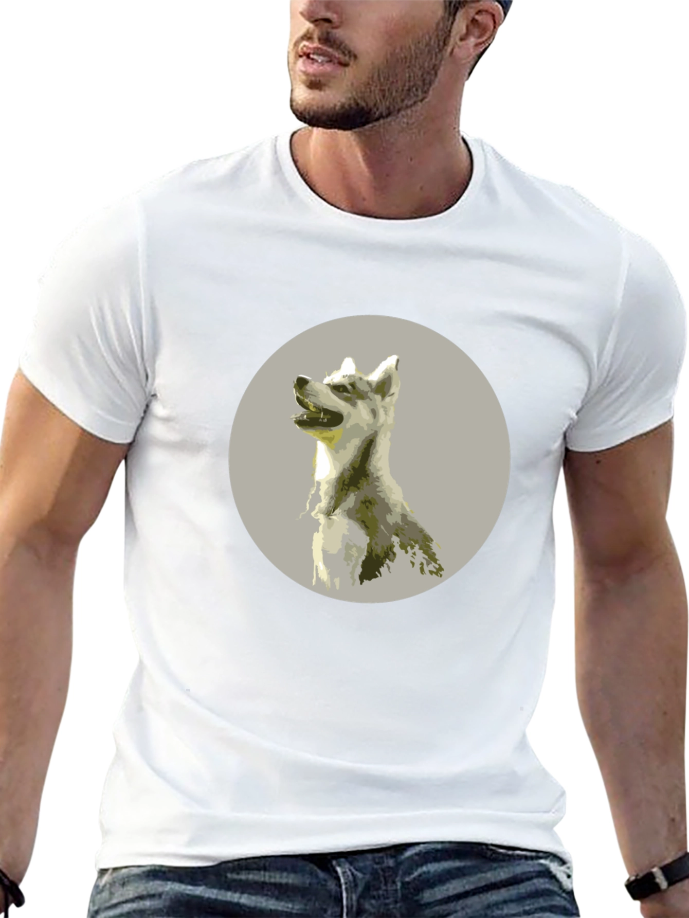 Dog Graphic Tee - Mens Black T-Shirt
