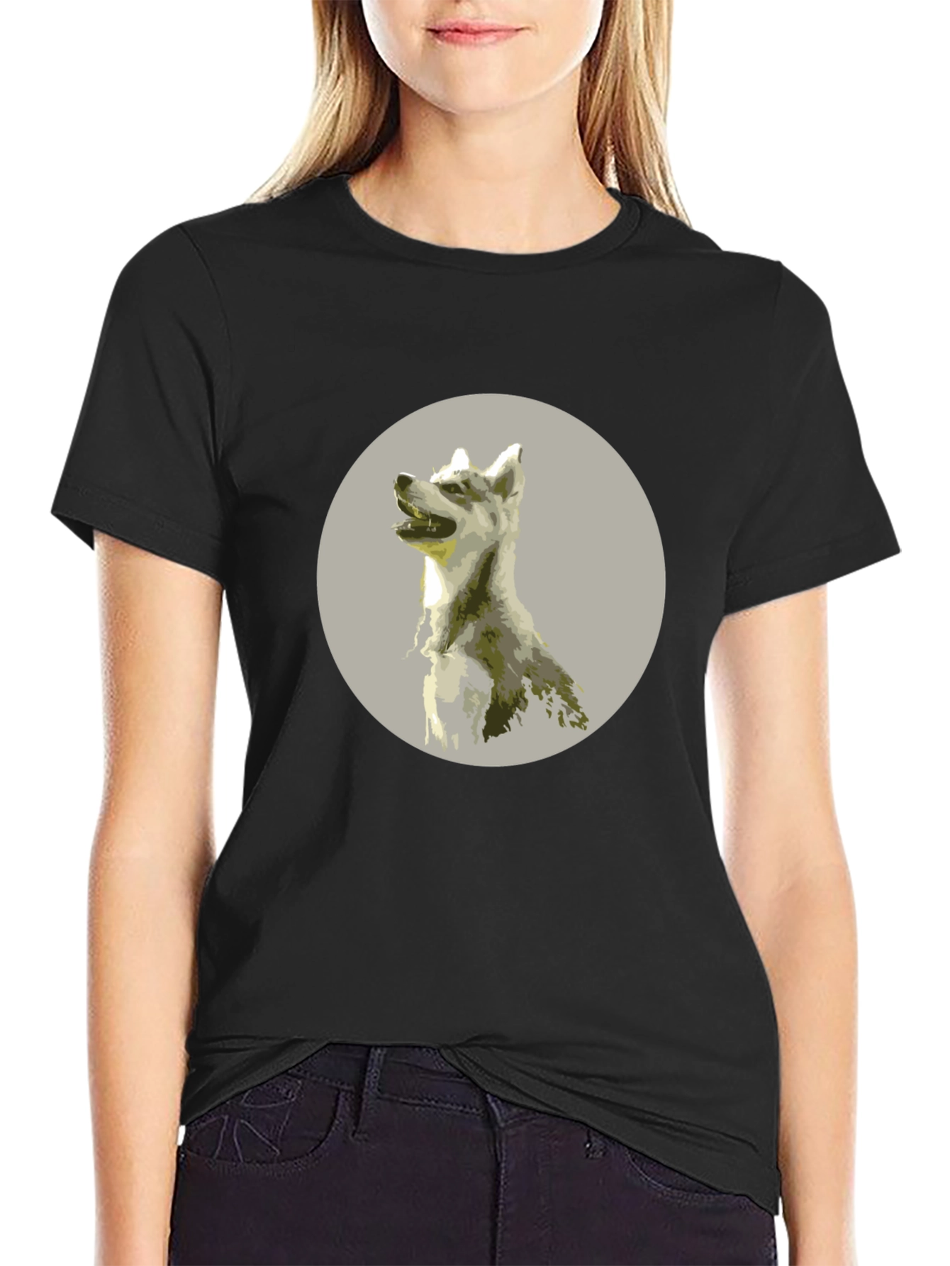 Dog Graphic Tee - Mens Black T-Shirt