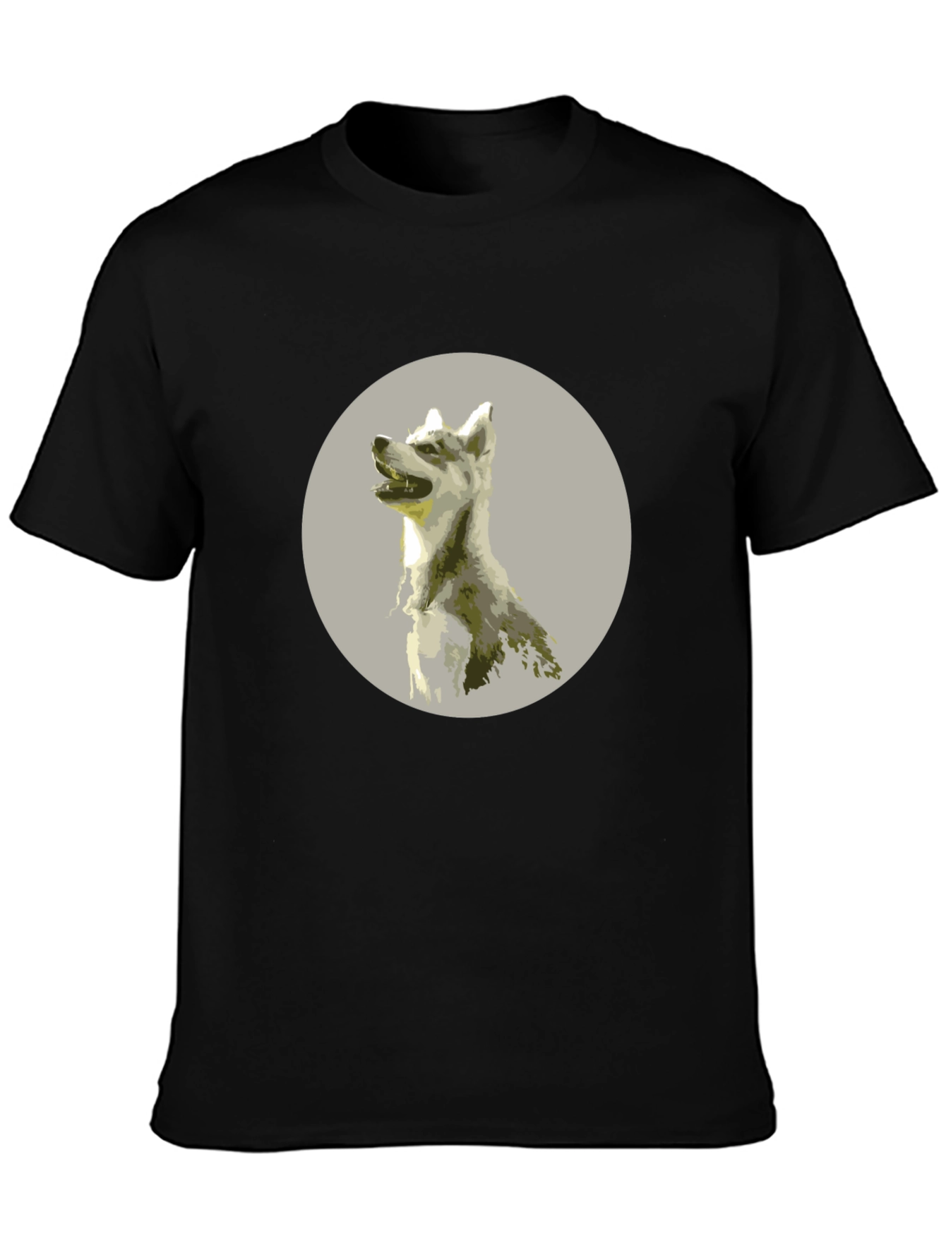 Dog Graphic Tee - Mens Black T-Shirt