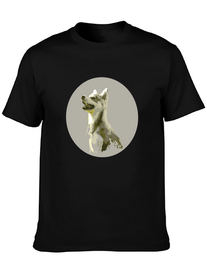 Dog Graphic Tee - Mens Black T-Shirt