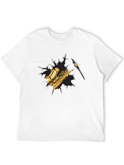 Saxophone Graphic T-Shirt - Cool Music Tee