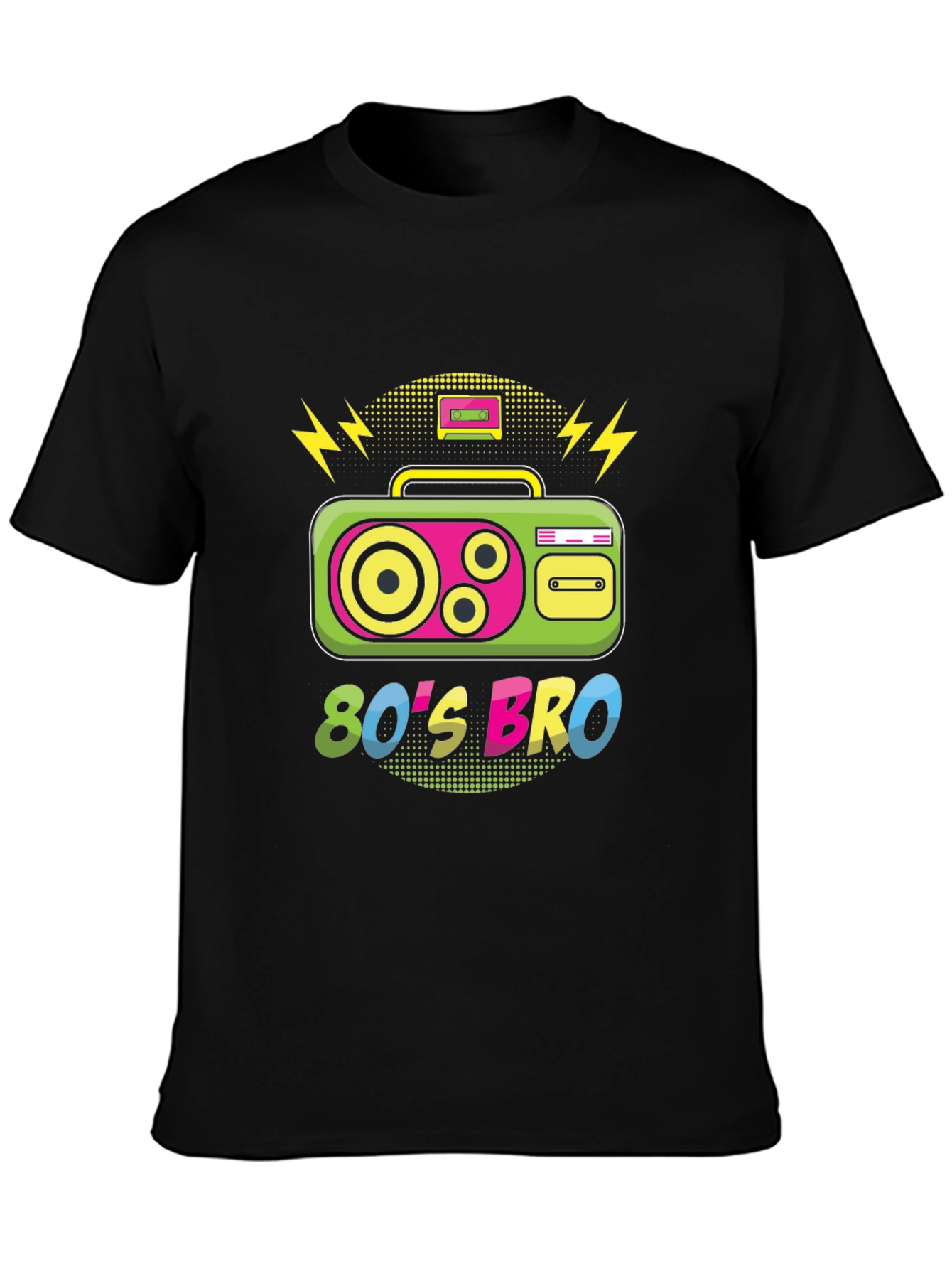 80s Bro T-Shirt - Retro Boombox Design