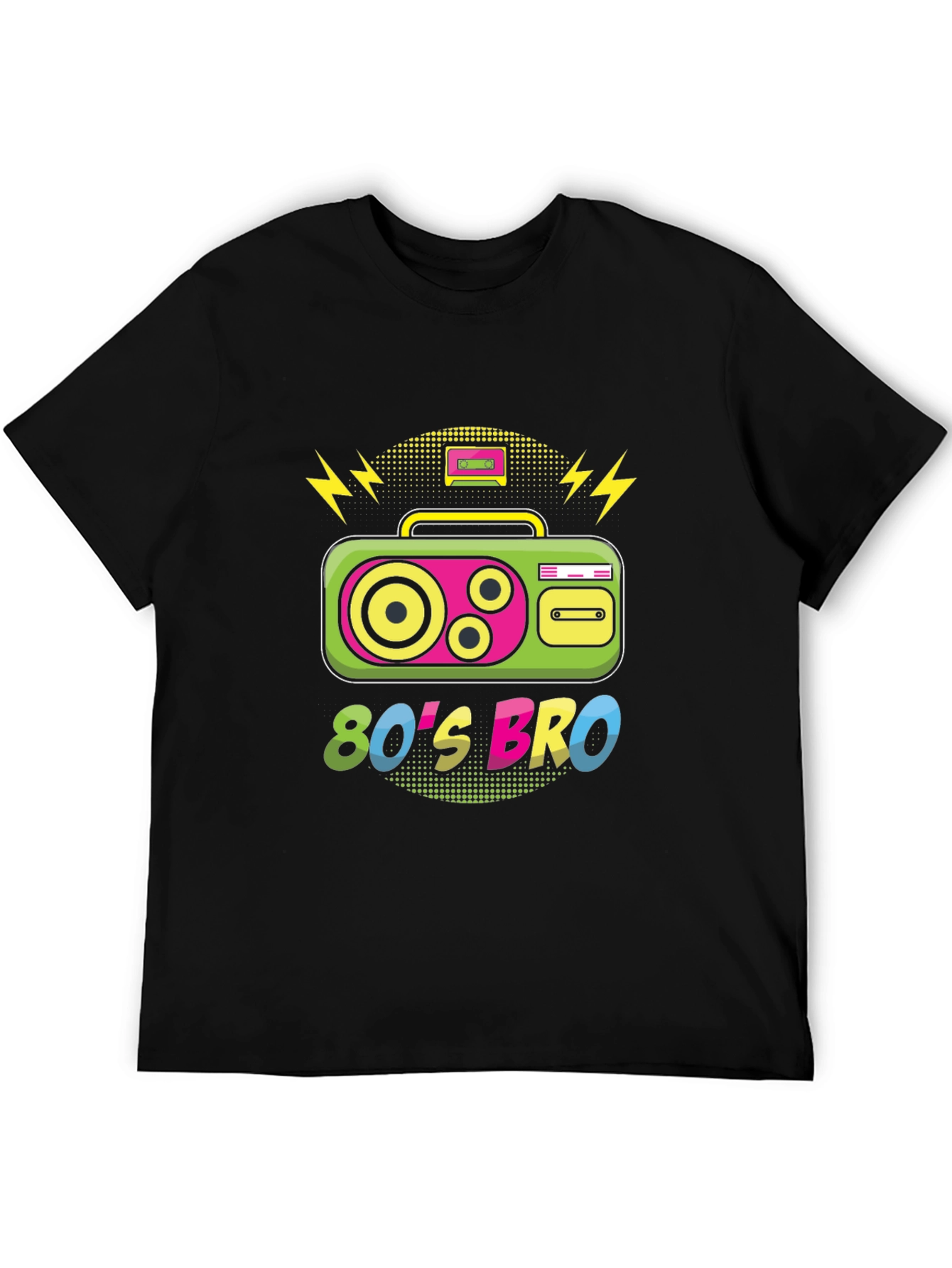 80s Bro T-Shirt - Retro Boombox Design