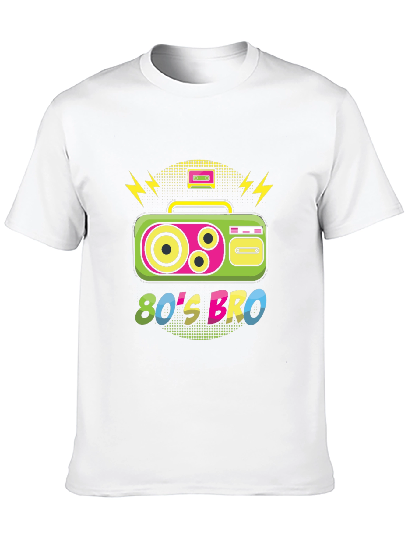 80s Bro T-Shirt - Retro Boombox Design