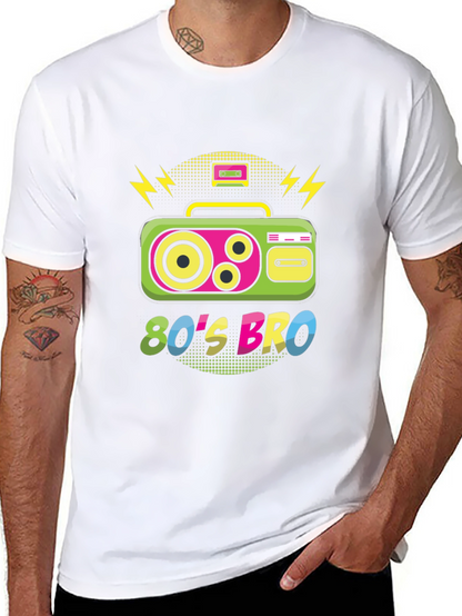 80s Bro T-Shirt - Retro Boombox Design