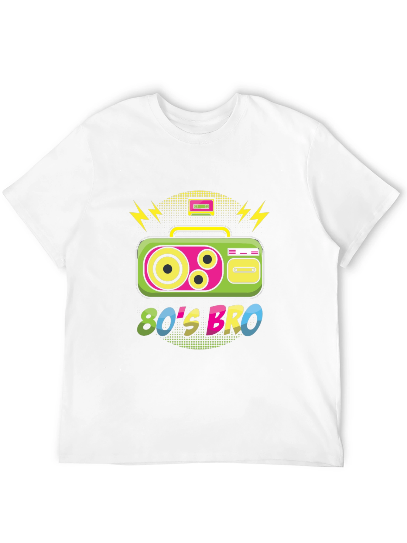 80s Bro T-Shirt - Retro Boombox Design