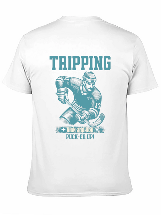 Tripping Hockey T-Shirt - Rink and Roll - Pucker Up!