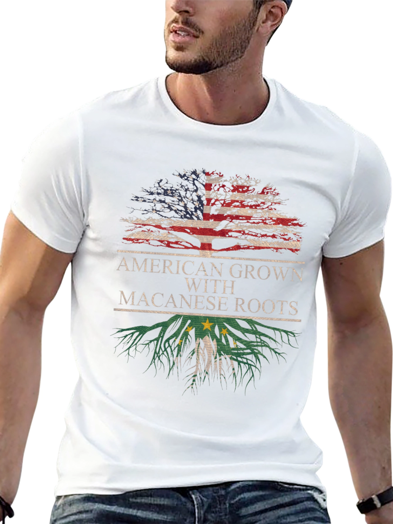 American Grown with Macanese Roots T-Shirt