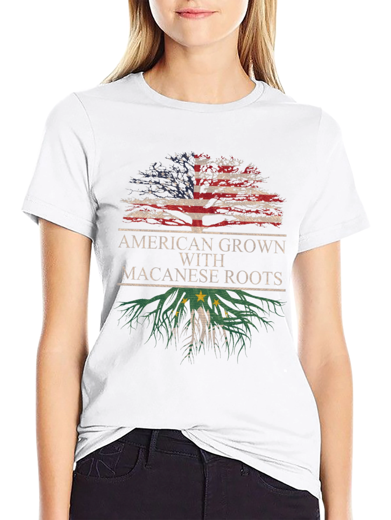 American Grown with Macanese Roots T-Shirt