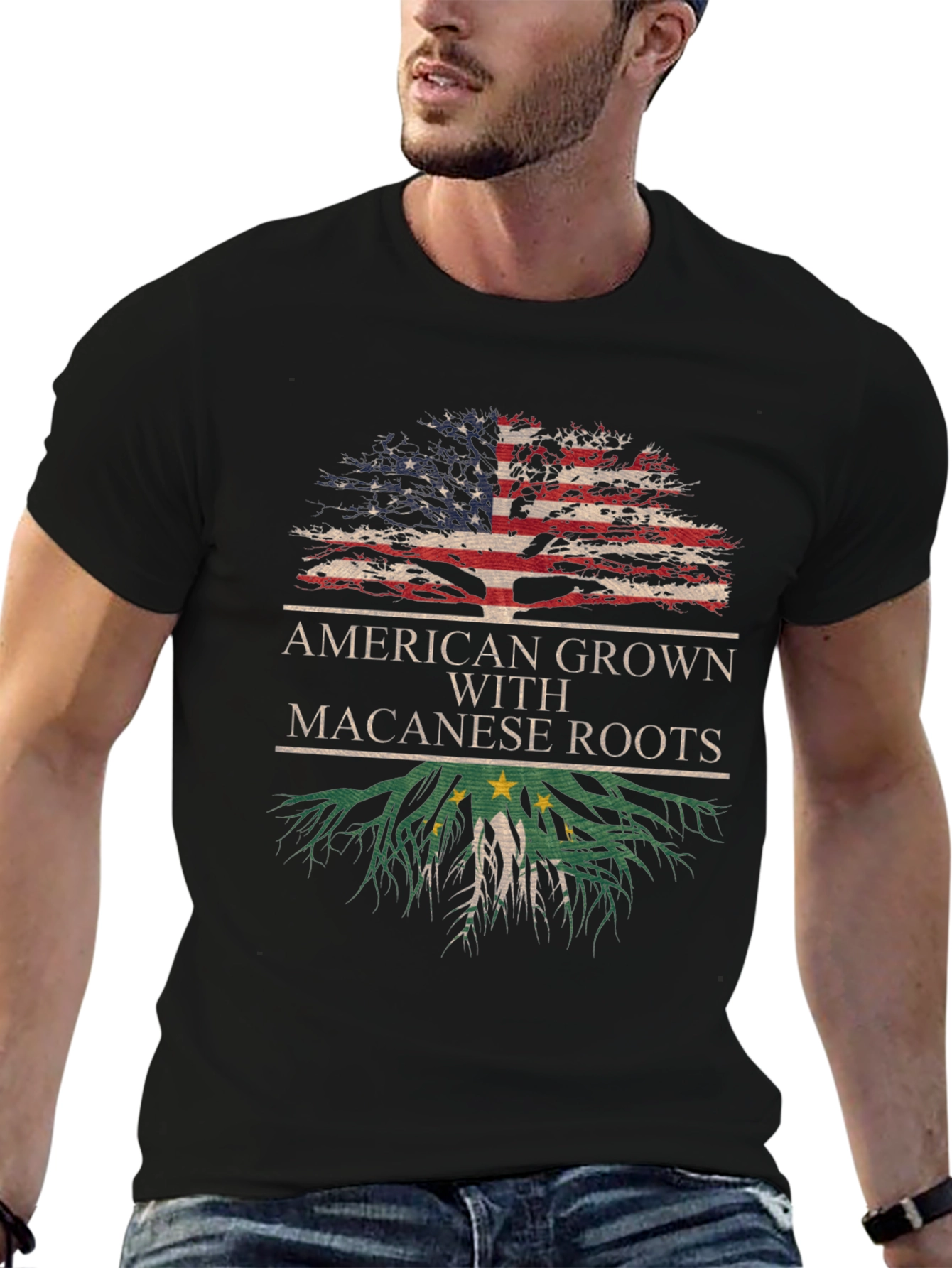 American Grown with Macanese Roots T-Shirt