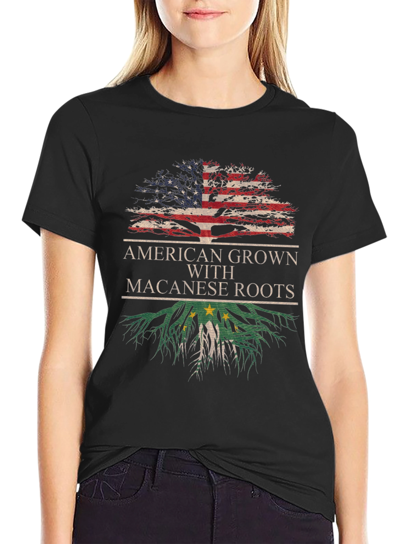 American Grown with Macanese Roots T-Shirt