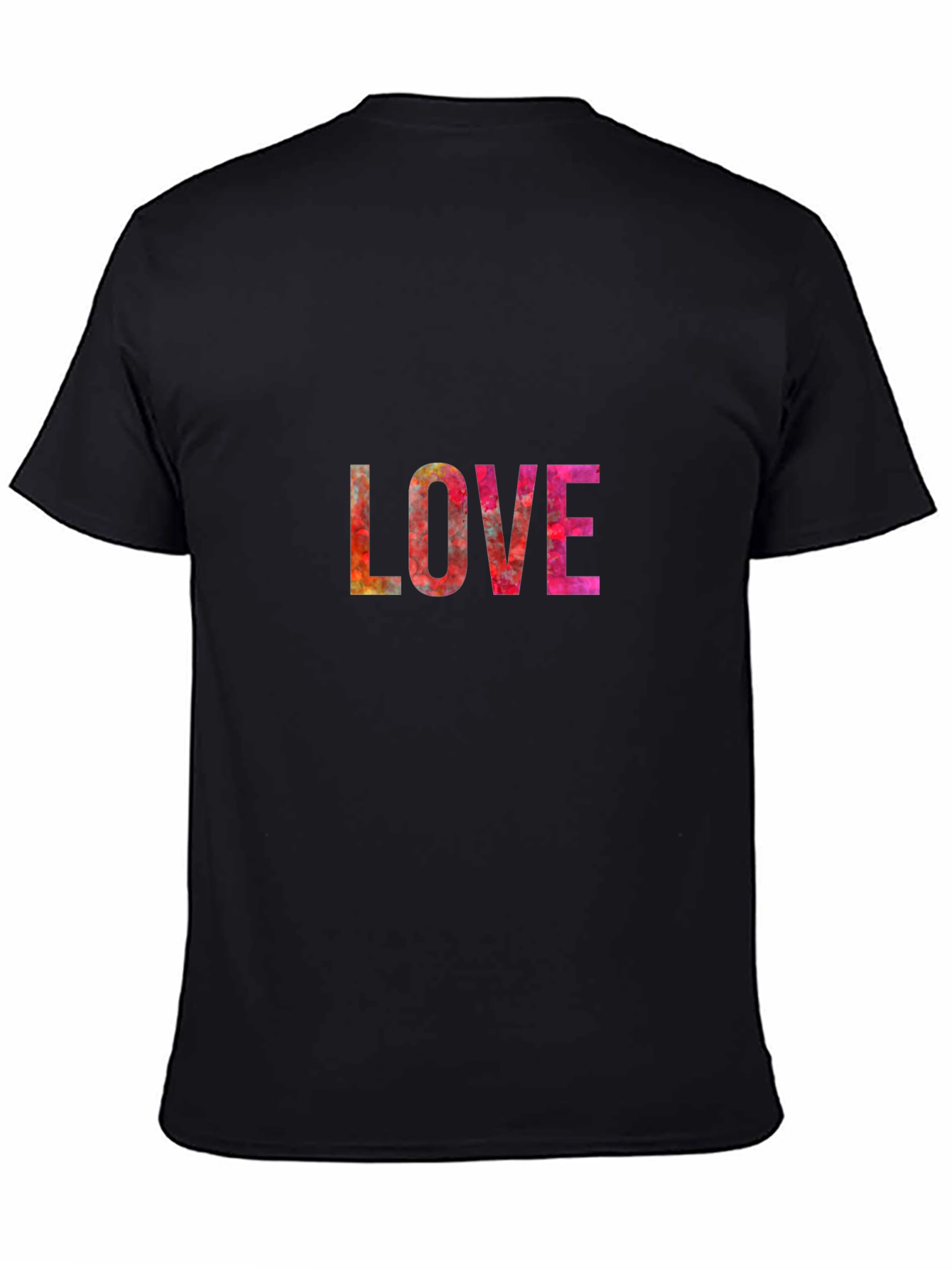 LOVE Graphic Print Black T-Shirt