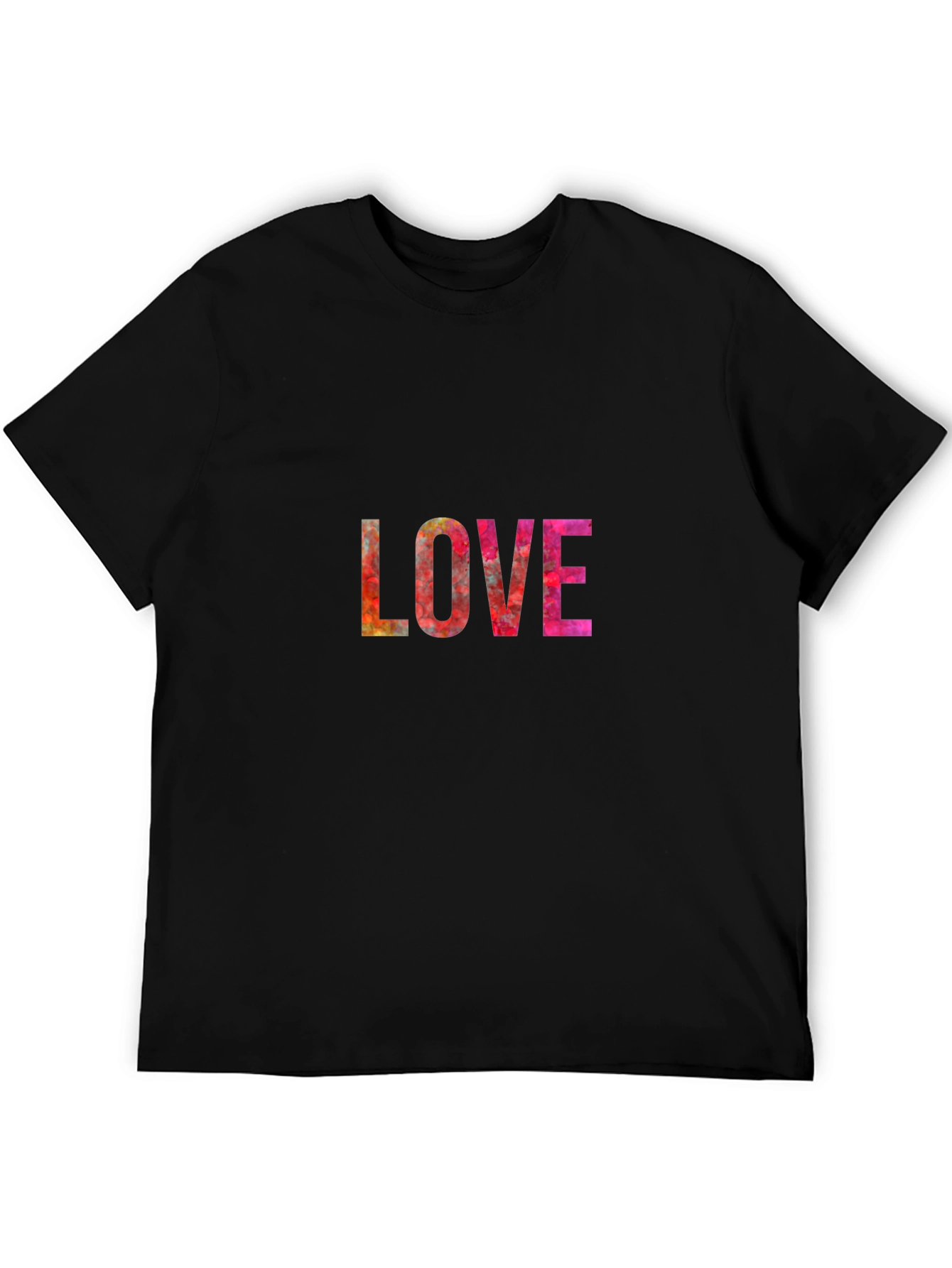 LOVE Graphic Print Black T-Shirt