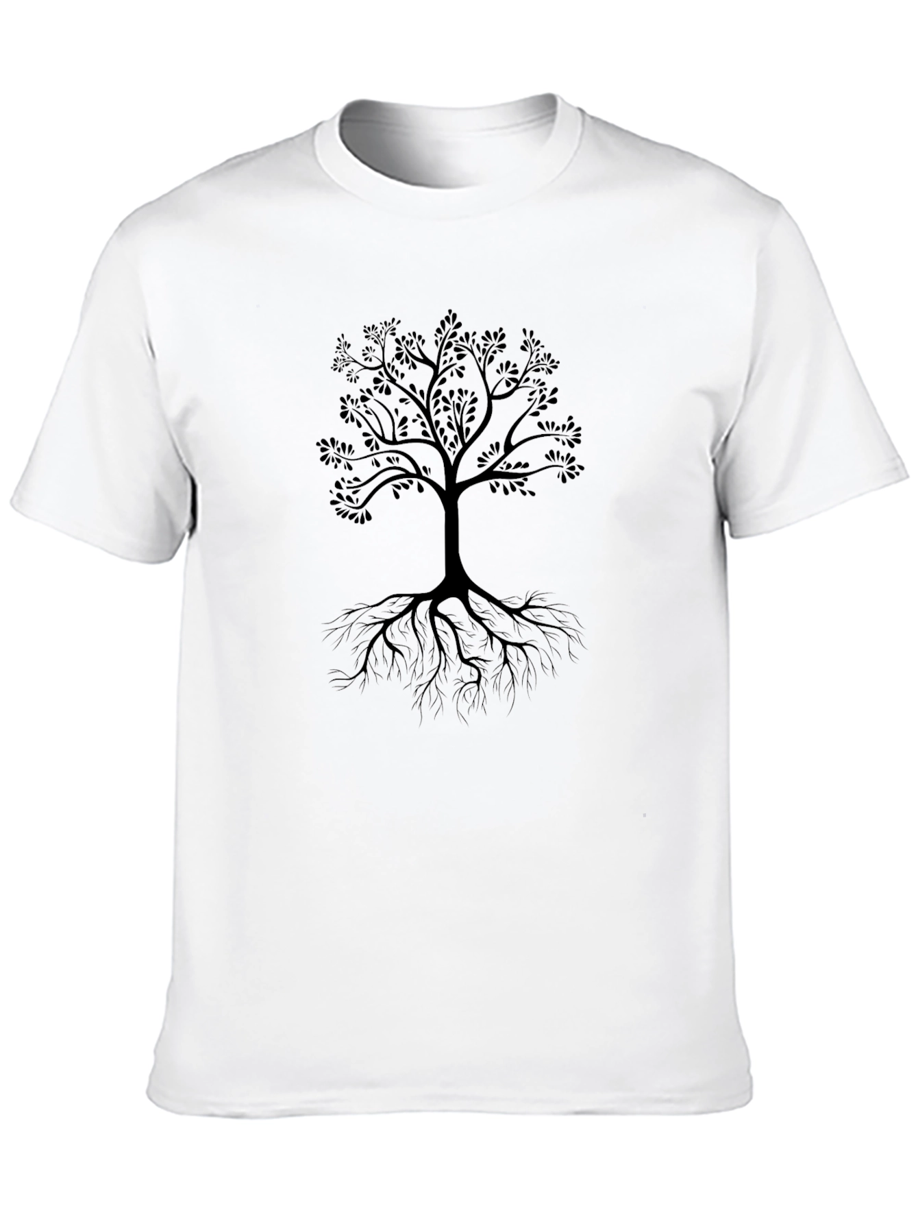Mens Black Tree Graphic T-Shirt - Nature Inspired