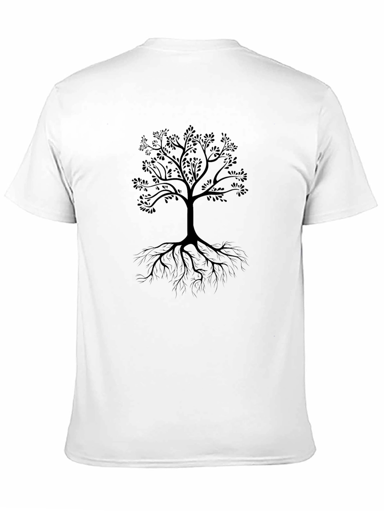 Mens Black Tree Graphic T-Shirt - Nature Inspired