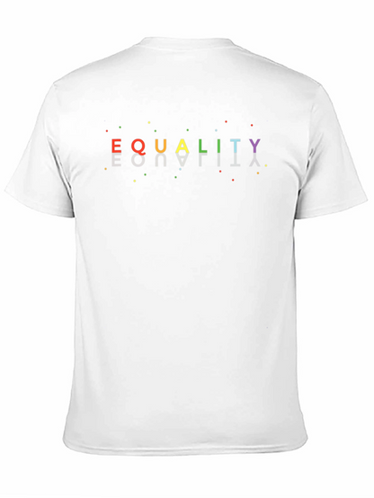 Equality Rainbow Pride Graphic Tee - Unisex Black T-Shirt