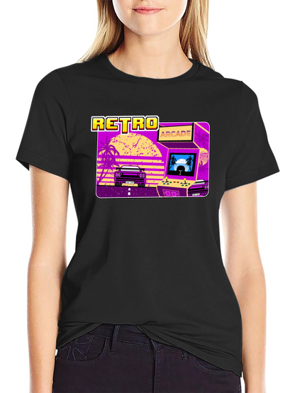 Retro Arcade Car Graphic T-Shirt