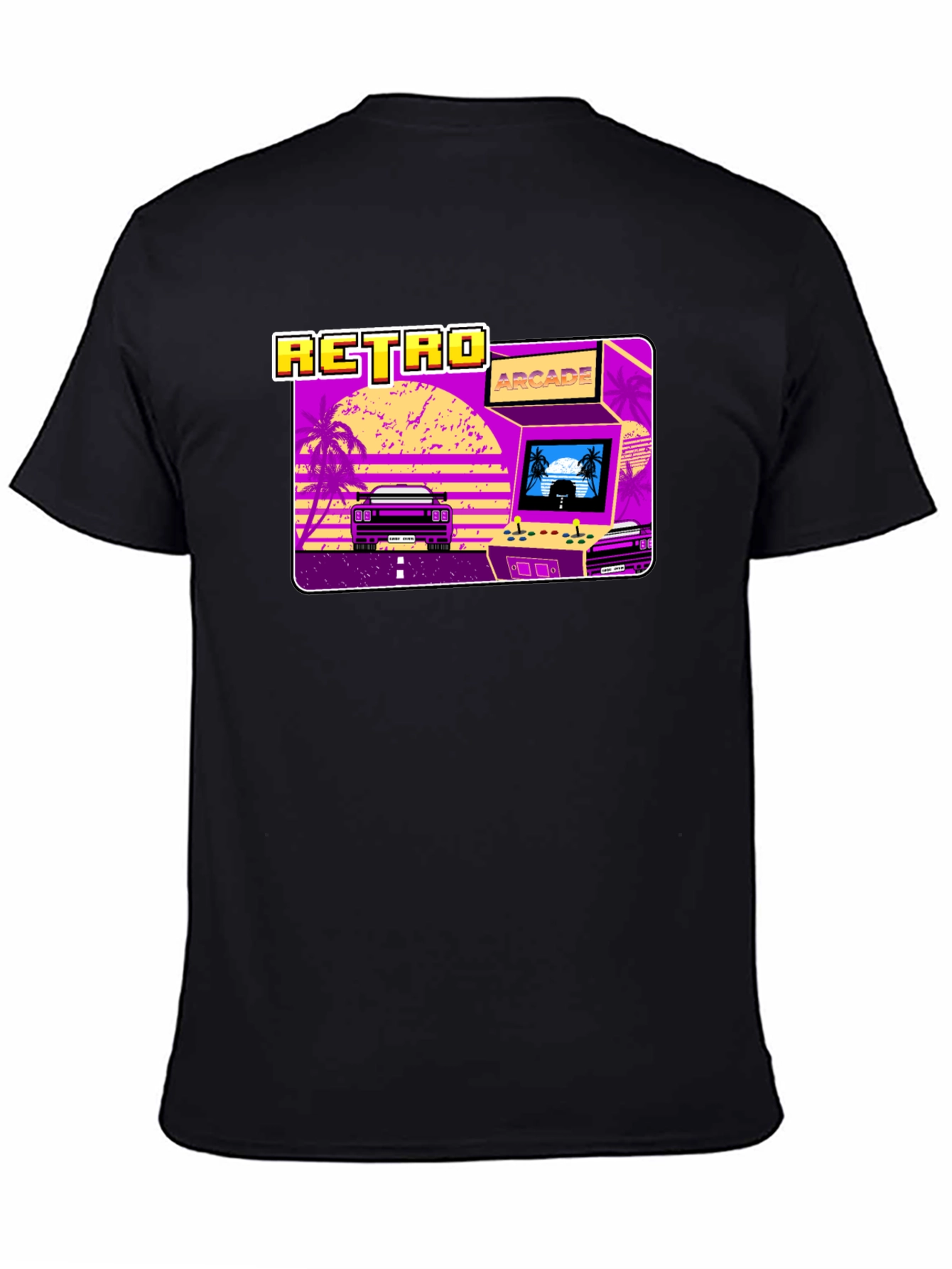 Retro Arcade Car Graphic T-Shirt