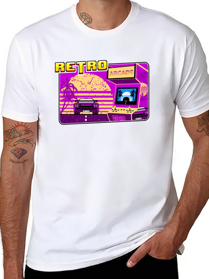 Retro Arcade Car Graphic T-Shirt