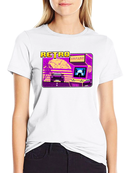 Retro Arcade Car Graphic T-Shirt
