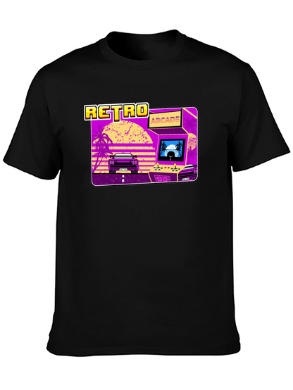 Retro Arcade Car Graphic T-Shirt