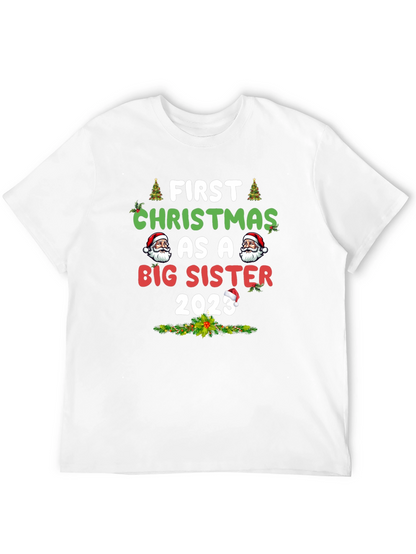 First Christmas As A Big Sister 2023 T-Shirt
