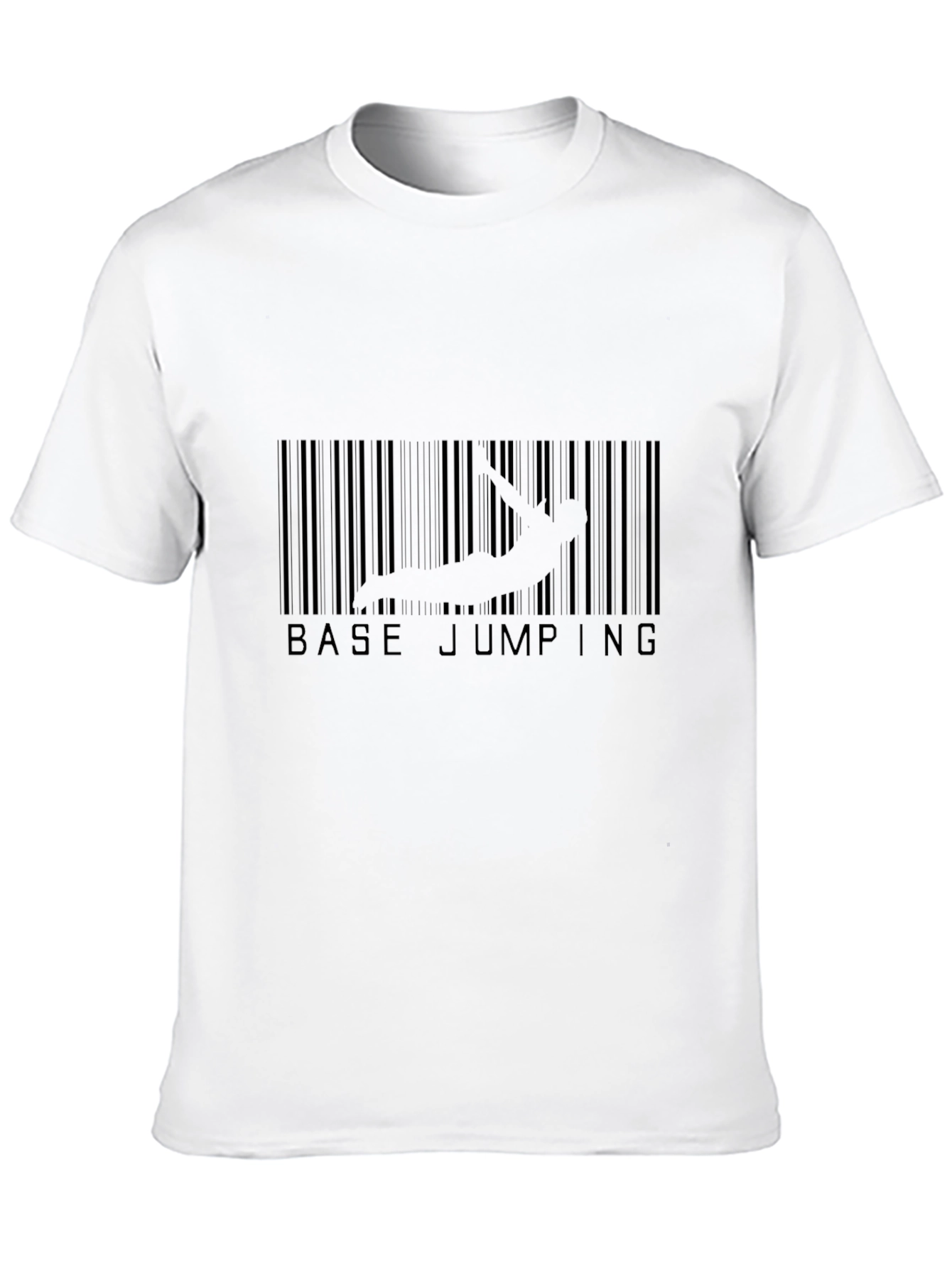 Base Jumping Barcode Graphic T-Shirt