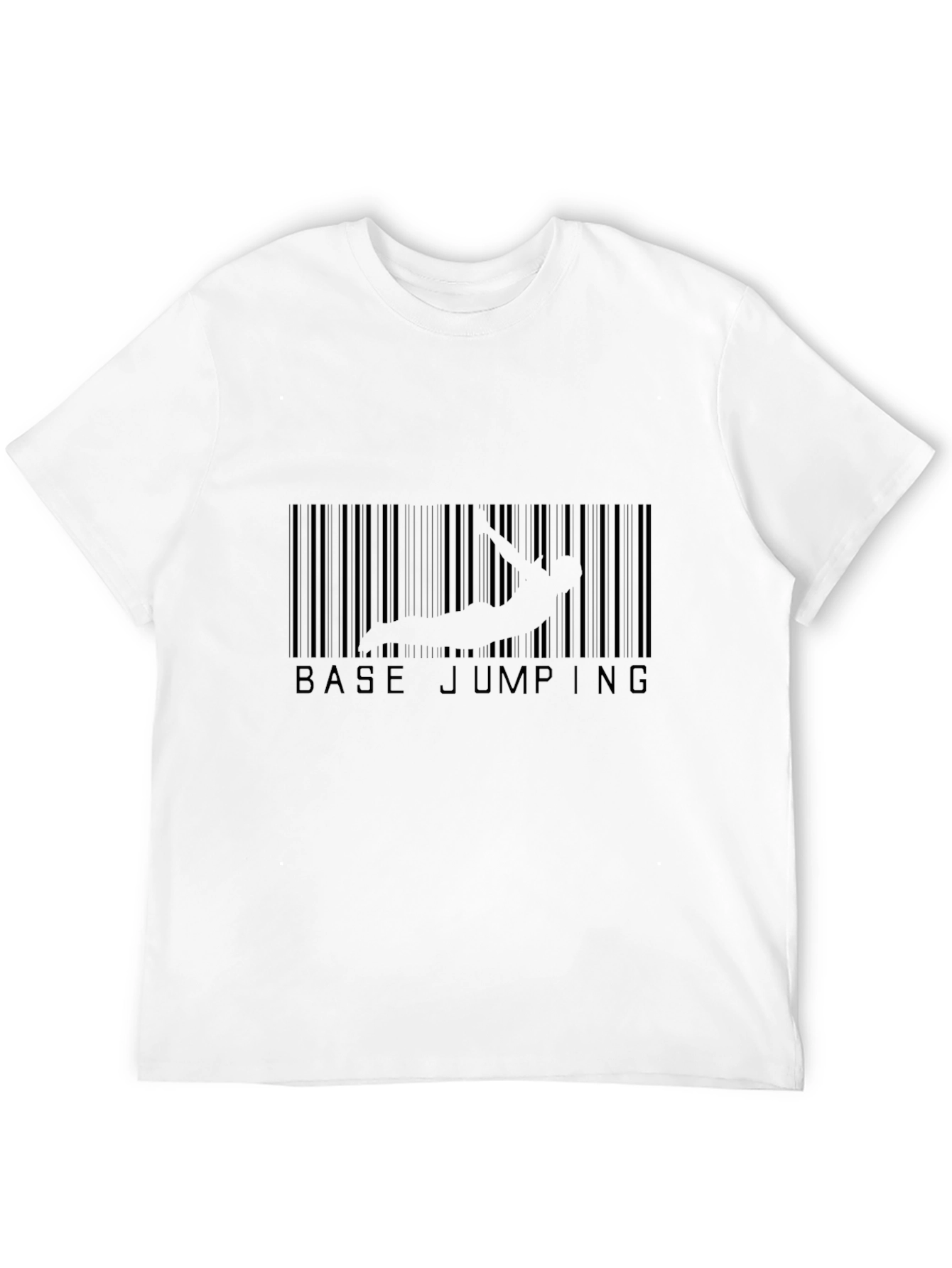 Base Jumping Barcode Graphic T-Shirt