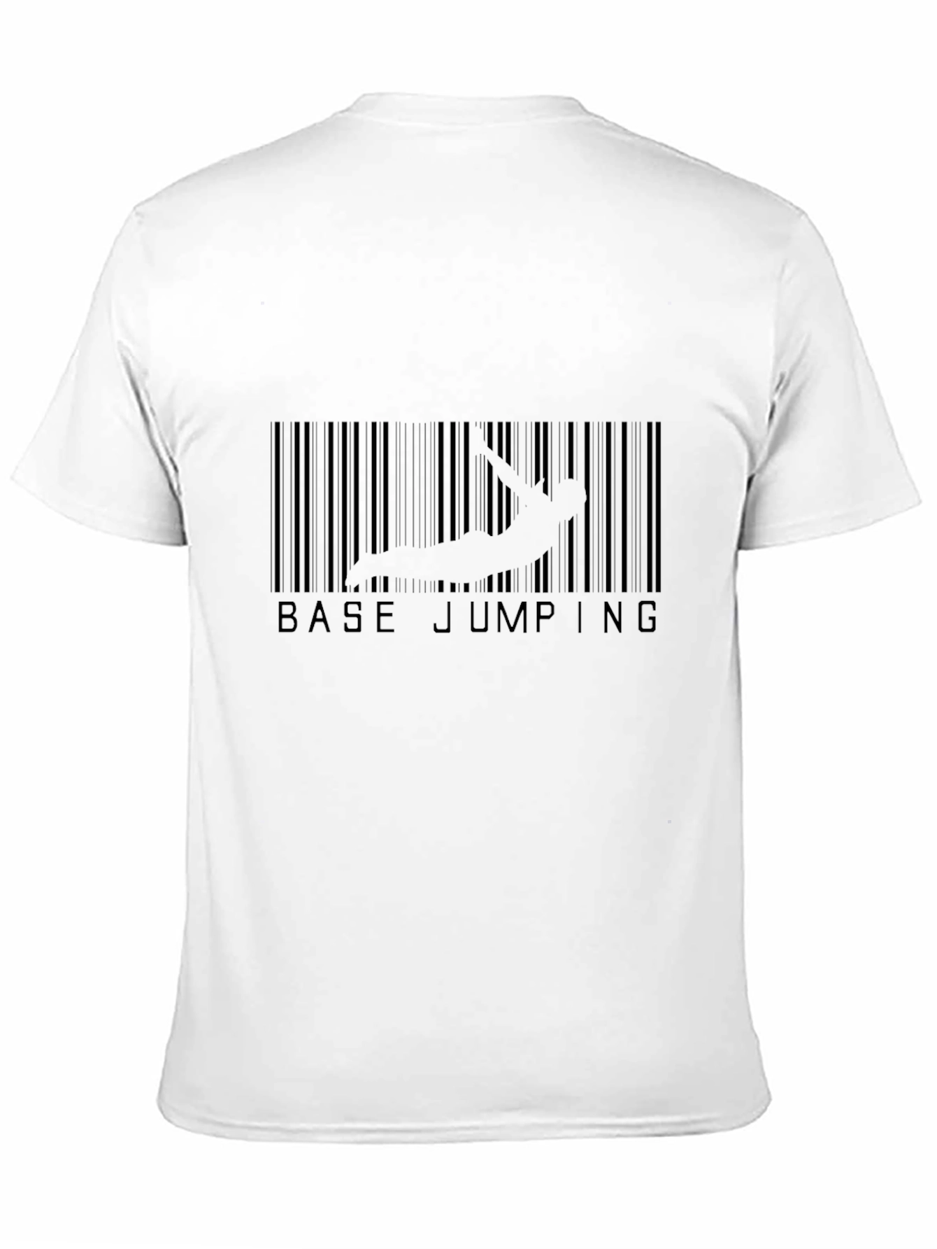 Base Jumping Barcode Graphic T-Shirt