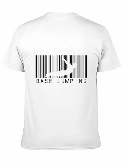 Base Jumping Barcode Graphic T-Shirt