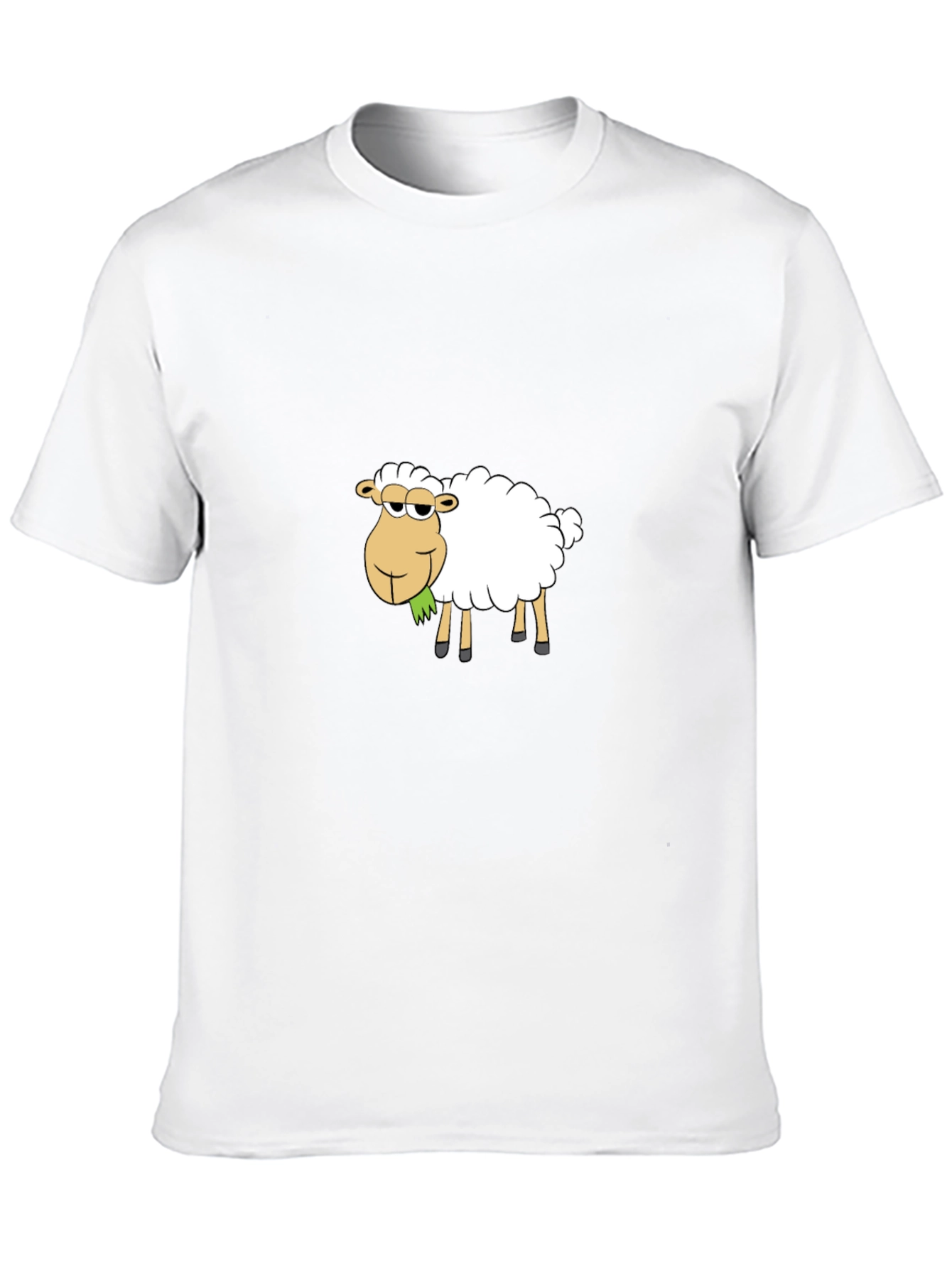 Cool Cartoon Sheep T-Shirt - Black