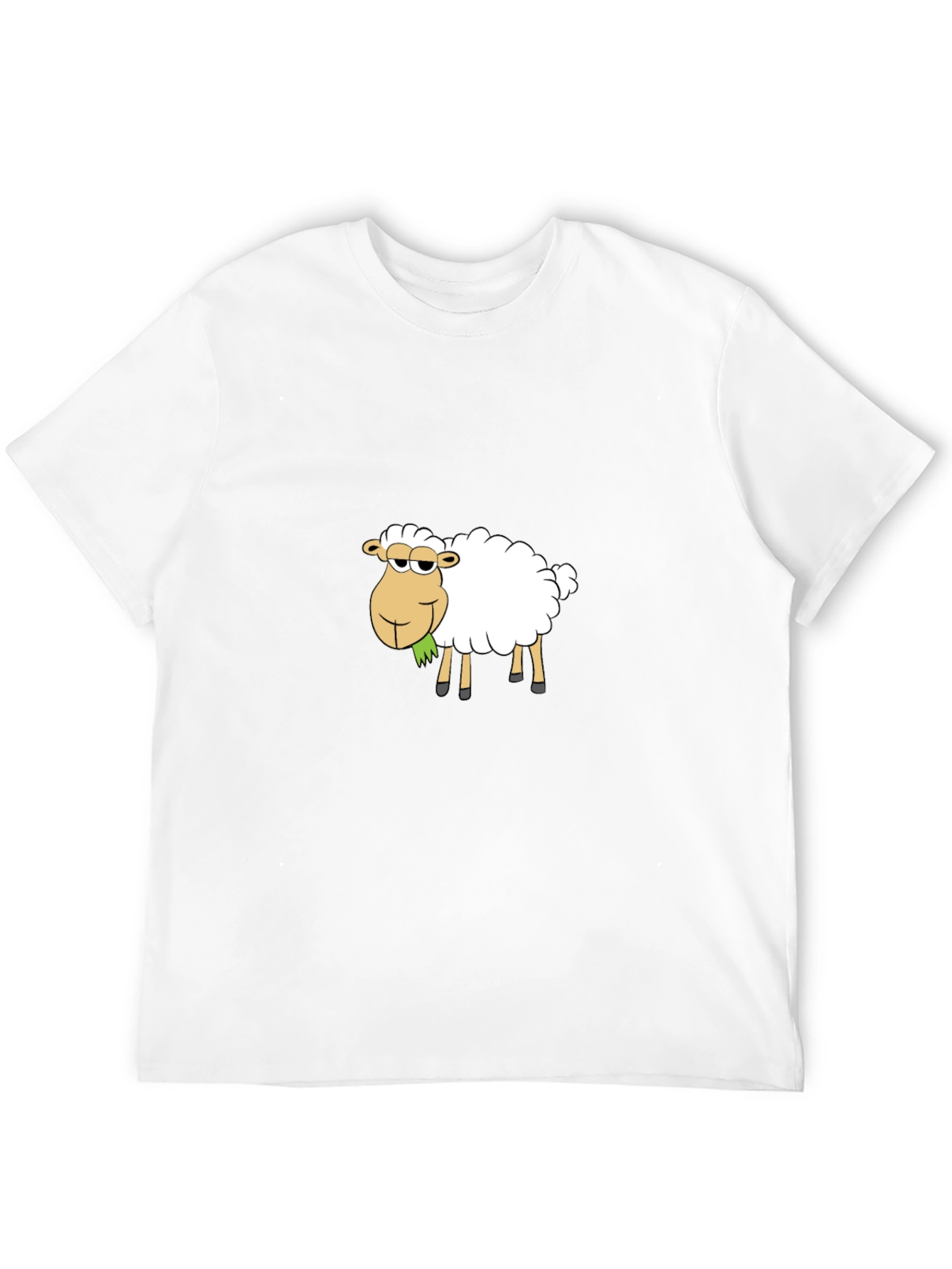 Cool Cartoon Sheep T-Shirt - Black