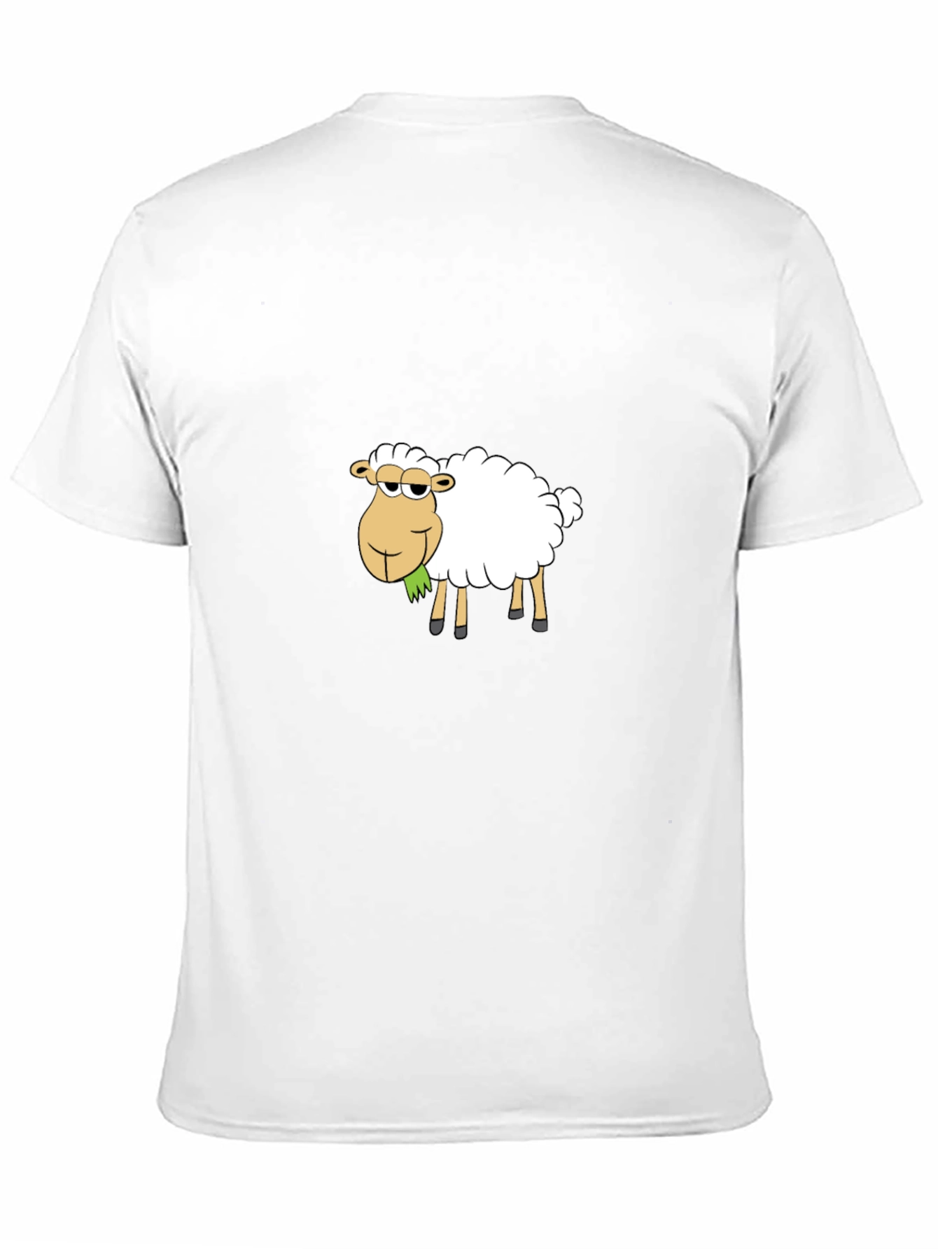 Cool Cartoon Sheep T-Shirt - Black