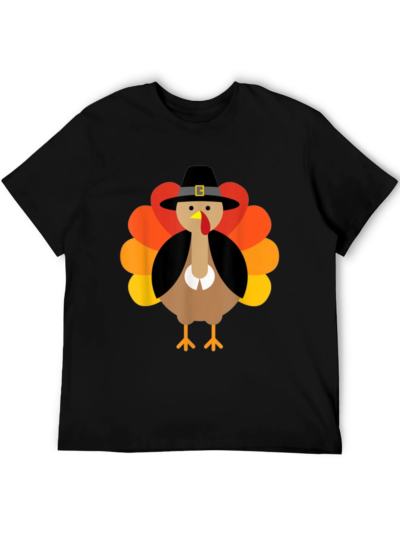 Thanksgiving Turkey Pilgrim Hat Graphic Tee