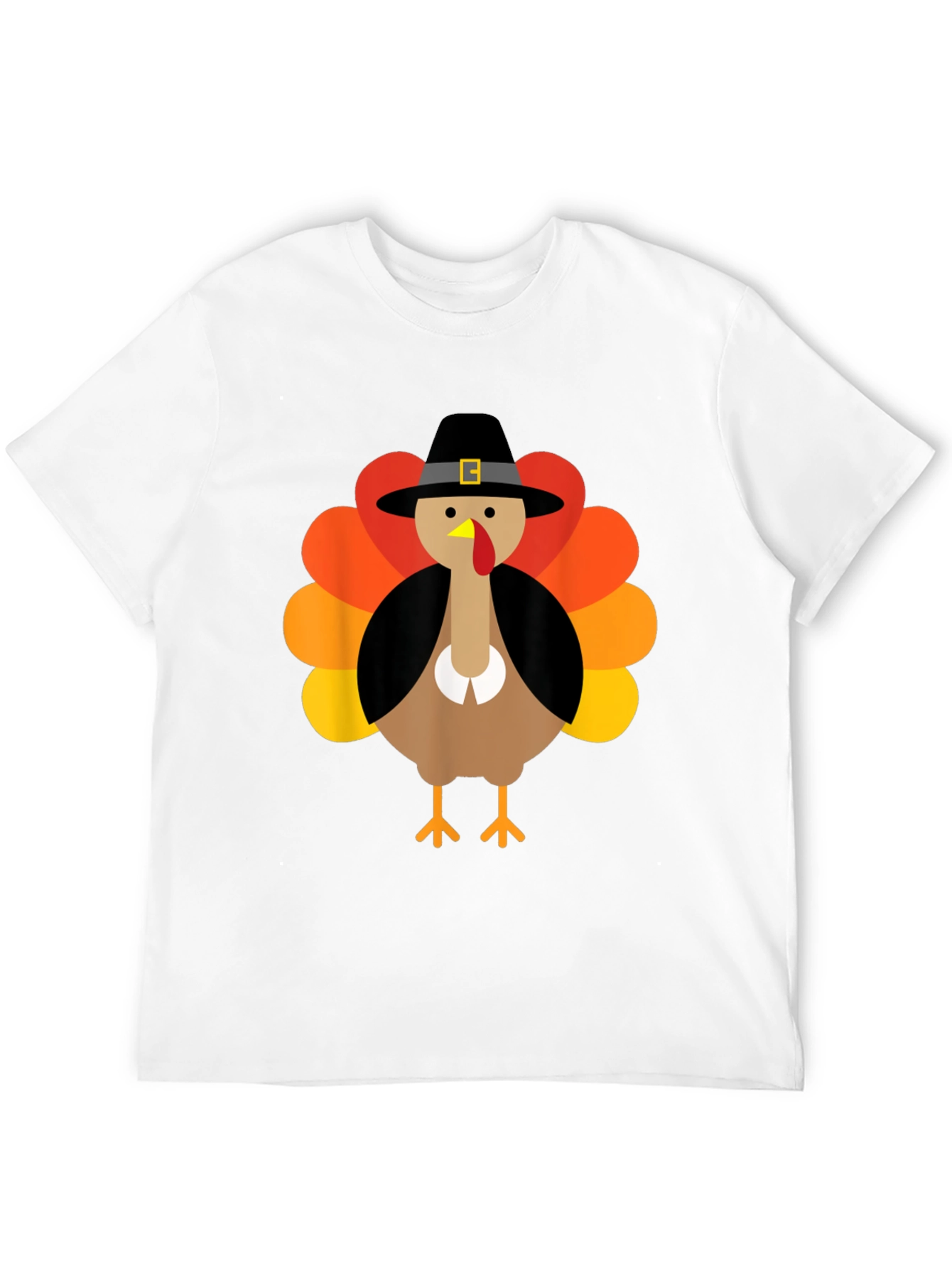 Thanksgiving Turkey Pilgrim Hat Graphic Tee