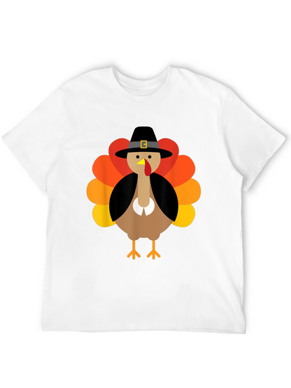 Thanksgiving Turkey Pilgrim Hat Graphic Tee