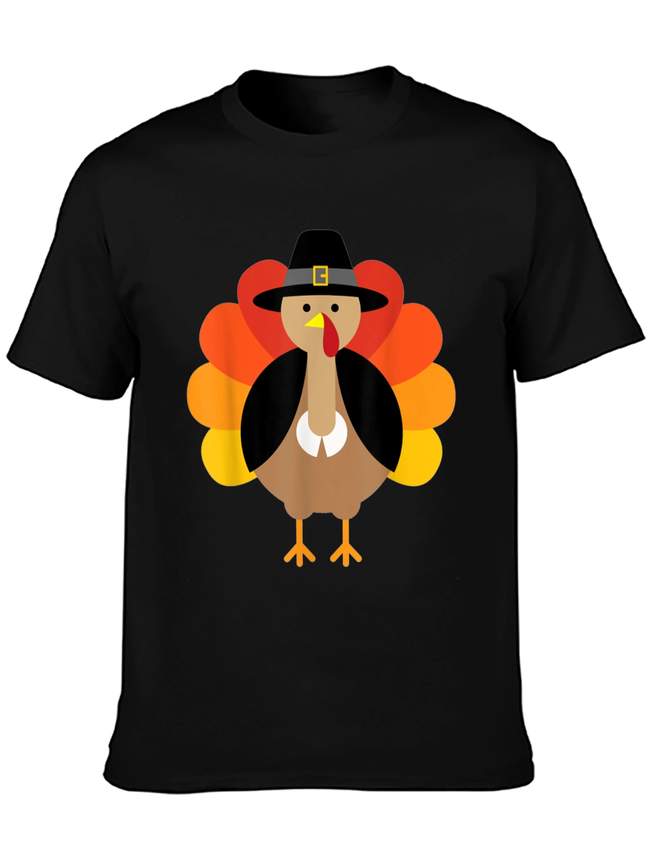 Thanksgiving Turkey Pilgrim Hat Graphic Tee