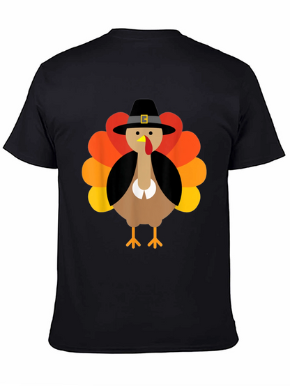 Thanksgiving Turkey Pilgrim Hat Graphic Tee