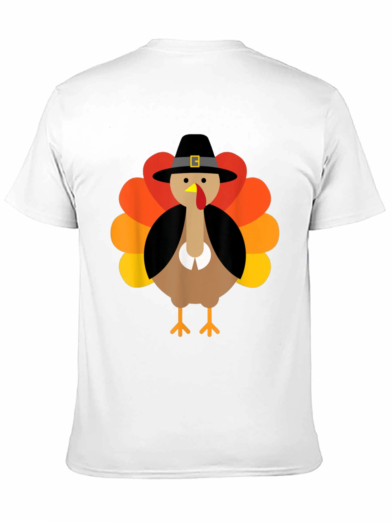 Thanksgiving Turkey Pilgrim Hat Graphic Tee