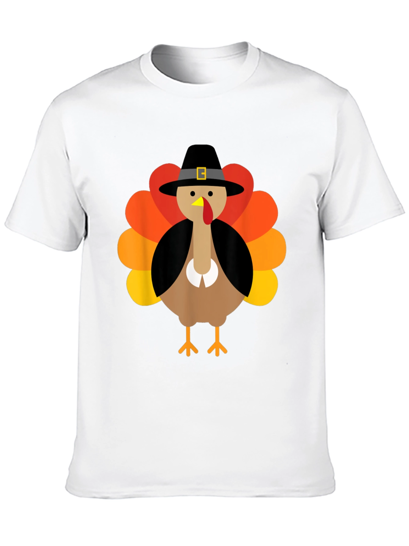 Thanksgiving Turkey Pilgrim Hat Graphic Tee