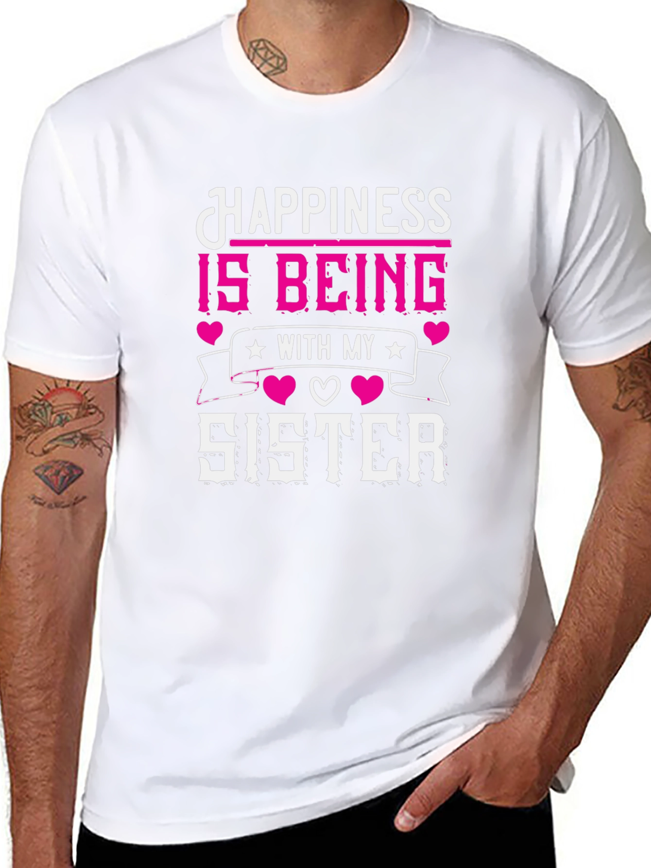 Happiness is Being With My Sister T-Shirt