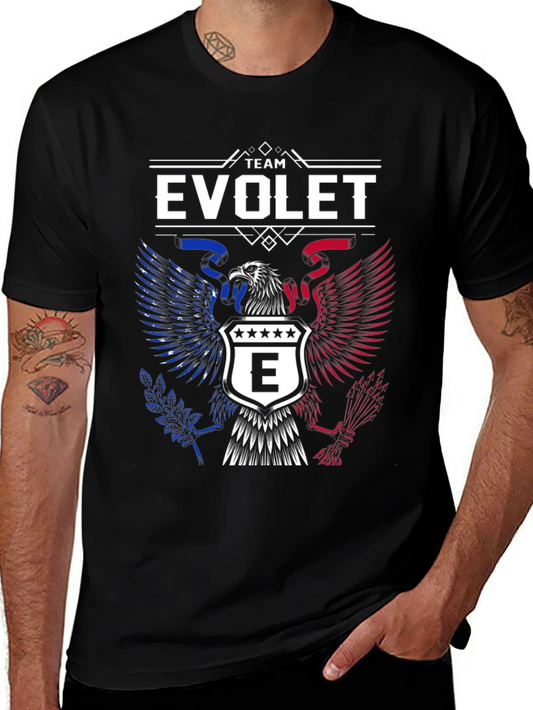 Team Evolet Eagle Crest Graphic Tee - Patriotic Pride!
