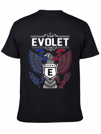 Team Evolet Eagle Crest Graphic Tee - Patriotic Pride!