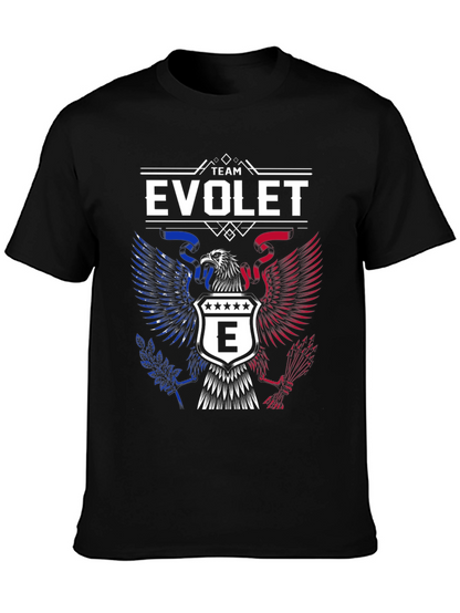 Team Evolet Eagle Crest Graphic Tee - Patriotic Pride!